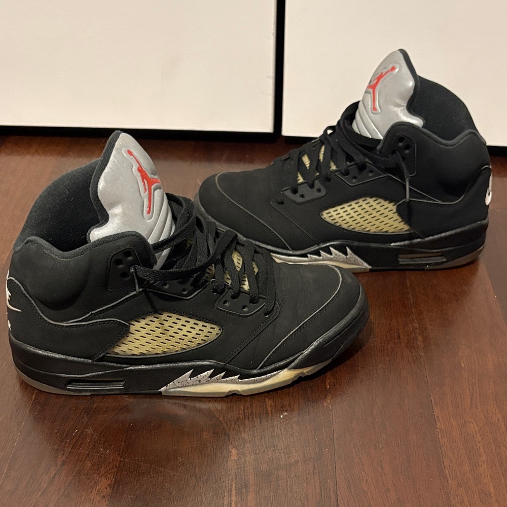 Air Jordan 5 black Metallic 5s OG - Picture 2 of 4